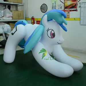 Hongyi Inflatable Ride On Animals Horse Toy Bouncy Inflatable Pool Toy Bouncy Adult Air Doll