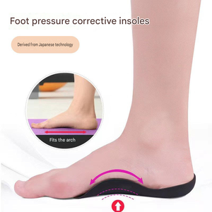 Semelles orthopédiques XO pour corriger les jambes arquées et les pieds plats, en TPR anti-affaissement, lavables, demi-semelles, 2 pièces - Product Image 3