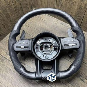 Volante de Fibra de Carbono Personalizado para Mercedes Benz GLK GLC <span class=keywords><strong>A180</strong></span> A260 C200 C260 E200 E260 E300 W204 W212 Específico para el Vehículo - Product Image 1
