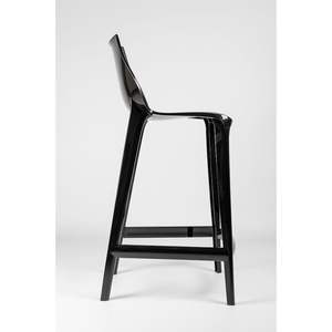 Contemporaneo Mahi Mahi colore nero colorato in polipropilene sgabello da Bar 8 pezzi opzioni Pallet per uso cucina fattoria modello - Product Image 4