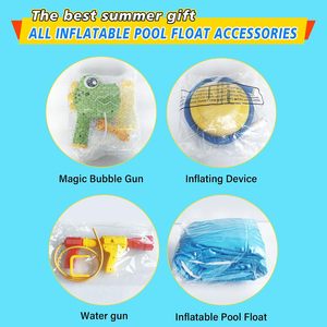 Jet ski gonflable pour enfants avec pistolet à eau intégré pour jeux aquatiques estivaux - Product Image 5