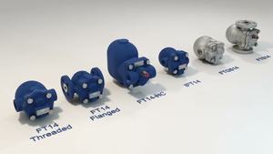 Vannes de purge à flotteur sphérique pneumatiques Spirax Sarco FT14 en fonte à bride pour le contrôle de la température des installations de drainage de vapeur - Product Image 3