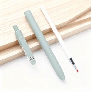 Morandi <b>Color</b> Solid <b>Color</b> Plastic Gel <b>Pen</b> with logo Simple Office Stationery Spray Glue Ballpoint <b>Pen</b> Suitable for Advertising - Product Image 4