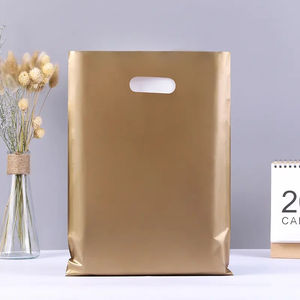 Vente en gros Sac à provisions avec poignée en plastique personnalisé avec logo personnalisé Sacs en plastique HDPE avec poignée de votre logo - Product Image 2