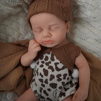 Poupées Reborn LouLou en silicone souple de 13 pouces, personnalisation du sexe et de la coiffure, jouets de poupées simulant des nourrissons prématurés