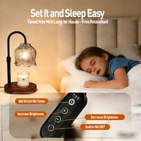 Lampe chauffe-bougie LED minimaliste pour bougies Euro, veilleuse