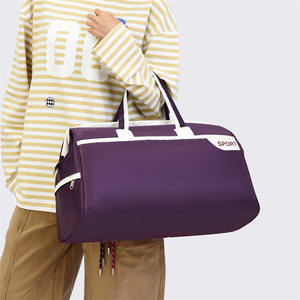 Wholesale Fashion Unisex Waterproof Shoe Space Duffel Travel <b>Bag</b> Zipper Closure Portable <b>Large</b> Capacity Two Straps Light Weight - Product Image 3