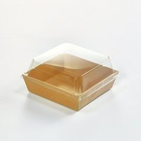 Boîte à macarons avec couvercles, contenants transparents pour desserts et charcuterie à emporter, boîte à petit-déjeuner jetable, mini-boîte à donuts