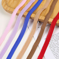 Sous-vêtements couture picot bourgeon bord élastique sangle bande picot pétoncle sangle bande dentelle garniture ceinture pour sous-vêtements vêtement