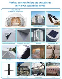 Dôme géodésique en PVC isolé de 20 m² pour l'hiver avec salle de bain pour observer les aurores boréales, pod de glamping de luxe - Product Image 5