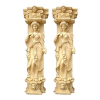 Matériaux de construction, colonne de statue romaine en marbre naturel décoratif, pilier de statue grecque à vendre