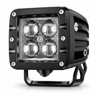 Lumière de travail LED HSSH 3x3 pouces 20W carrée IP69K avec optique à lentille Osram, projecteur et diffuseur, lumière auxiliaire tout-terrain pour ATV, UTV, camion, SUV