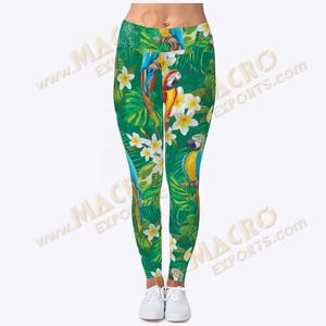 Pantalones de Yoga Deportivos de Cintura Alta con Estampado Personalizado por Transferencia de Calor, Elásticos, de Spandex Reciclado y Poliéster, Anti-UV - Product Image 5