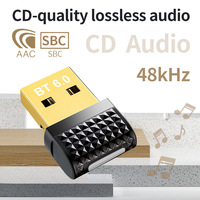 Adaptador BT 6.0 de Última Generación para PC Portátil, Mini Adaptador USB Inalámbrico para Computadora de Escritorio con Windows 11/10/8.1, Conexión Plug & Pair