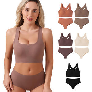 Conjuntos de bragas y sujetadores transpirables para mujer, venta al por mayor de ropa interior deportiva, ropa interior de moda para mujer, conjunto de lencería de talla grande para mujer - Product Image 1