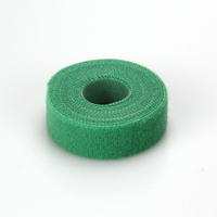 Vente en gros de bandes adhésives en nylon à double face, écologiques, vertes, 12,5 mm, résistantes, lavables, auto-adhésives, en rouleaux