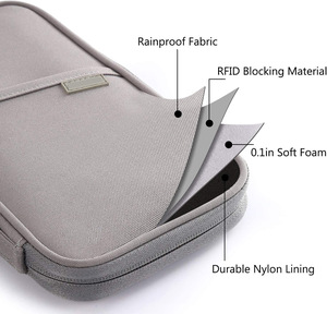 Multifunctional Fashion <strong>Passport</strong> <strong>Bag</strong> Ticket Holder Portable Abroad RFID Anti-Theft Waterproof Brush Certificate <strong>Storage</strong> - Product Image 4