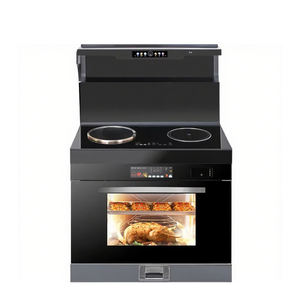 Buhar kavurma kaput ve soba 4 <span class=keywords><strong>in</strong></span> 1 dahili mutfak fırın ayakta ocak yüksek kaliteli elektrikli soba - Product Image 1