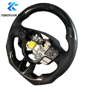 Volante de Coche Personalizado de Cuero y Fibra de Carbono para <span class=keywords><strong>Toyota</strong></span> <span class=keywords><strong>Camry</strong></span> 9 <span class=keywords><strong>Xse</strong></span> RAV4 5th Mk5 XA50 Rongfang XV70 2026 Xv80 2024 2025 - Product Image 3