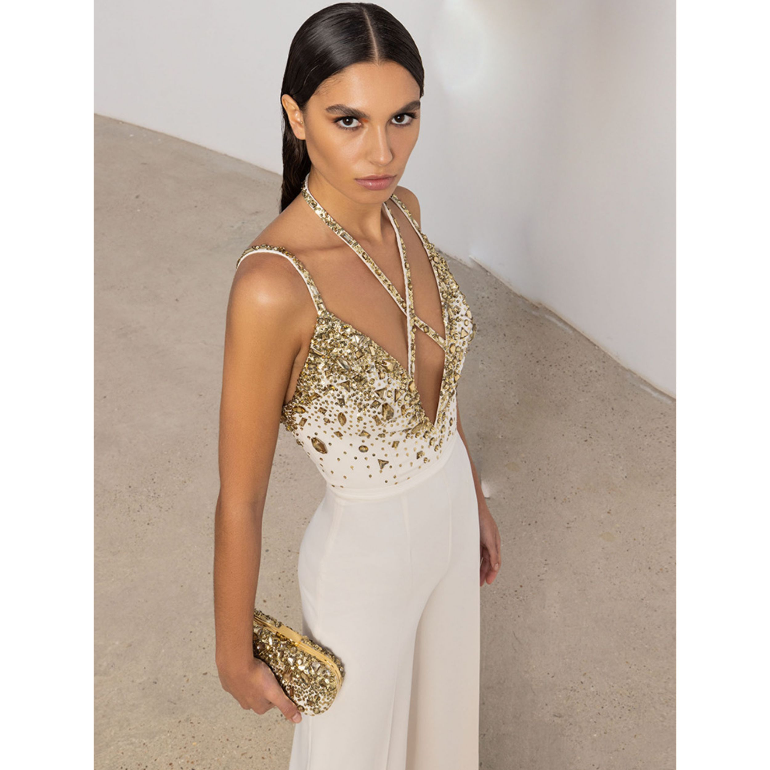 Wide Leg Jumpsuit Gold Sequin Jumpsuit Plus Size Gold Sequin