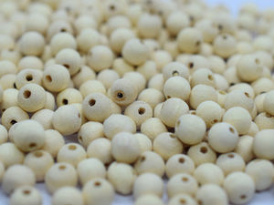 Anneau de dentition en bois pour bébés, perles unies, DIY, vente en gros, pièces - Product Image 3