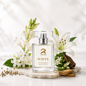 น้ำหอม Zesteq White Luxury Floral สำหรับผู้หญิง ขนาด 30 มล. โอ เดอ ปาร์ฟูม กลิ่นหอมสดชื่นจากดอกมะลิ ลิลลี่ และทูเบอโรส เหมาะสำหรับใช้ในชีวิตประจำวันและวันหยุดสุดสัปดาห์ - Product Image 2
