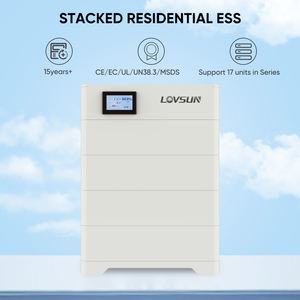 Lovsun 10kwh 15kwh 20kwh 50kwh Штабелируемый Солнечный аккумулятор 153,6 Vv-512V Byd Sungrow Goodwe совместимый Аккумулятор Lifepo4 - Product Image 5