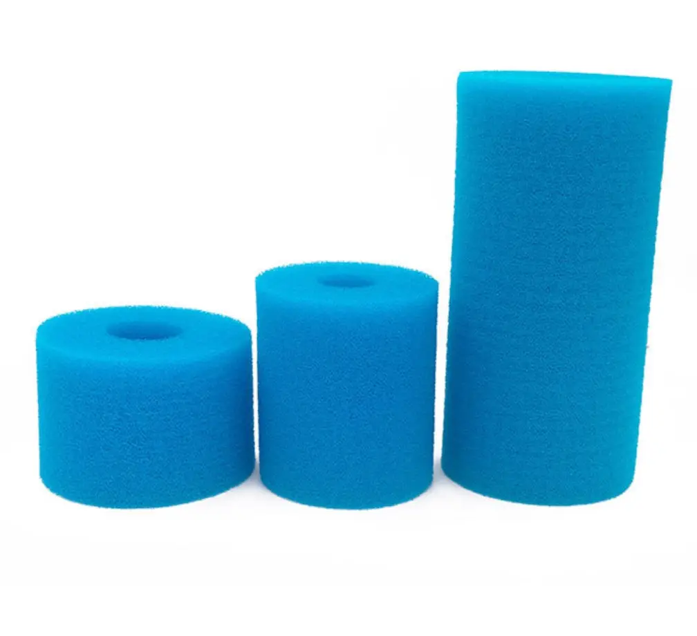 Polyurethane Sponge Filter Cylindrical Tube For Swimming Pool Water Purified Pump