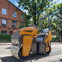 1-12 tonnes Double tambour OEM mouton pied rainure rouleau vibrant deux roues moteur diesel route rouleau compacteur