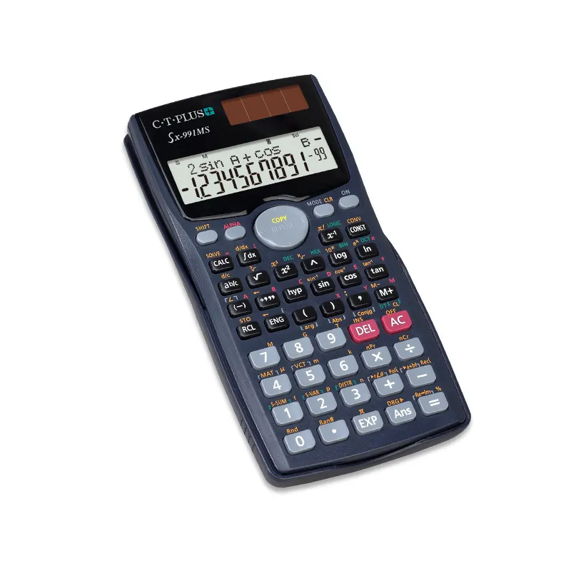 Новый научный калькулятор пользовательские 417 функции 10 + 2 цифры калькулятор профессиональные студенты текстовые солнечные калькуляторы Cientifica
