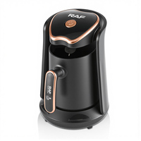 Cafetera Turca RAF R.103 de 300 ml y 600 W, Cafetera de un Solo Toque para Preparar Té y Café Turco