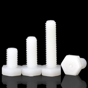 <b>White</b> PP External Hex Head <b>Screw</b> Polypropylene Insulated Bolt Acid Alkali Corrosion Resistant Fastener - Product Image 4