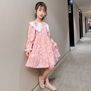 ชุดเดรสเด็กผู้หญิงน่ารัก แต่งดอกไม้ แขนยาว ระบาย จีบระบาย สไตล์เจ้าหญิง จากซัพพลายเออร์จีน - Product Image 6