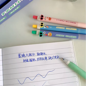 <span class=keywords><strong>Stylo</strong></span> <span class=keywords><strong>effaçable</strong></span> rétractable Umei Sunglasses Pop-Up 0,5 mm bleu, motif monstre mignon, papeterie fantaisie à <span class=keywords><strong>action</strong></span> par pression amusante - Product Image 3