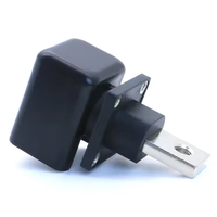 Bloque de terminales de alta corriente cuadrado 100A/120A/150A/200A/300A 600V para PCBA, terminal de paso a través de pared para almacenamiento de energía