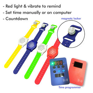 Bracelet <span class=keywords><strong>programmable</strong></span> avec <span class=keywords><strong>minuterie</strong></span>, étanche pour <span class=keywords><strong>piscine</strong></span>, charge DC 5V, bracelet de compte à rebours, bracelets vibrants, temps, parc d'attractions - Product Image 3