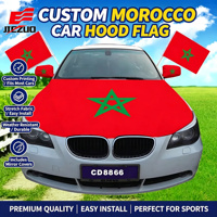 Housse de voiture personnalisée avec drapeau publicitaire commercial Maroc, produit promotionnel, housse de rétroviseur de voiture avec drapeau