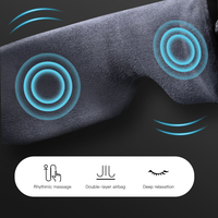 Masseur oculaire Bluetooth avec airbag, vibration, compresse chaude, musique pour le sommeil, pliable, rechargeable par USB, 1200 mAh, REATEN MED RB-301 pour les yeux