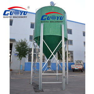Silo à alimentation conique incliné vert à grande capacité de stockage, <span class=keywords><strong>tour</strong></span> d'alimentation galvanisée pour volailles, <span class=keywords><strong>tour</strong></span> d'alimentation conique inclinée, différentes tailles disponibles - Product Image 3