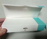 Boîte en carton personnalisée en papier couché 350G avec impression couleur intégrale, pour ensemble de stylos PPepti, emballage de stylos jetables, réutilisables et portables