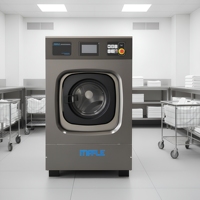 Laveuse-essoreuse entièrement automatique en acier inoxydable MAPLE 25 kg avec nettoyage autonettoyant par solvant 110 V monophasé