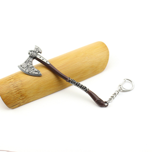 <span class=keywords><strong>God</strong></span> <span class=keywords><strong>of</strong></span> <span class=keywords><strong>War</strong></span> 4 Kratos Léviathan Axe Porte-clés Métal Arme Porte-clés Chaîne Pendentif Hommes Femmes Bijoux De Mode - Product Image 5
