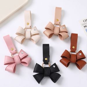 Faux Leather Bow <b>Bag</b> <b>Charms</b> Elegant Keychain <b>Charms</b> for Handbag Elegant Bow Keychain Cute <b>Bag</b> Accessory - Product Image 2