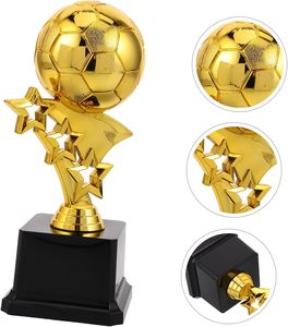 Trofeo Coleccionable Portátil de Resina Personalizado por el Fabricante, Chapado en Oro, Grabado, Impresión Tipográfica, Premio Deportivo de Fútbol - Product Image 4