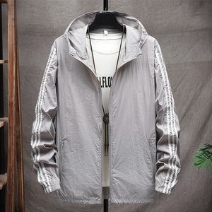 남성용 여름 트렌디 브랜드 <span class=keywords><strong>UV</strong></span> 보호 재킷 통기성 아이스 실크 낚시 용 속건 태양 보호 의류 - Product Image 5