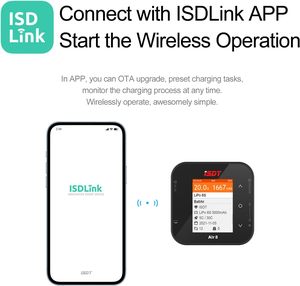 Isdt air8 Thông Minh Kỹ thuật số 500W DC 20A Battery Charger 1-8S <span class=keywords><strong>LCD</strong></span> hiển thị cân bằng discharger cho Li-Po LiPo pin - Product Image 2