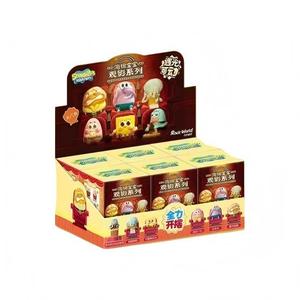 Lot de 8 boîtes de collection de figurines à mouvement lumineux activé par la lumière, inspirées des scènes du film Bob l'éponge, collection de boîtes mystères Anime Rock World - Product Image 1