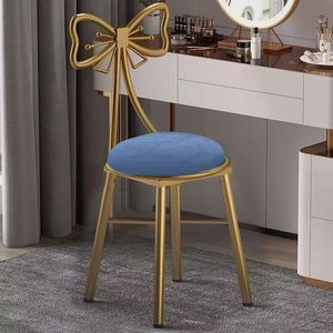 Silla de tocador K Butterfly INS para salón de uñas, taburete de lujo moderno, silla de princesa para maquillaje y manicura. - Product Image 3