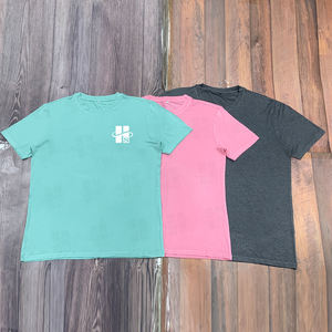 T-shirts en coton pour homme, de haute qualité, 210 g/m², super doux, en fibre de bambou, coupe musclée, pour la salle de sport, athlétique, confortable, en gros - Product Image 4