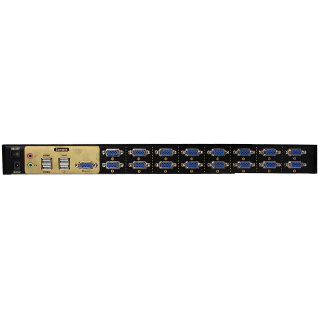 VCOM VGA KVM Switch 16 in 1 Auto Scan IR Control Audio Video USB Monitor Switcher 1080P